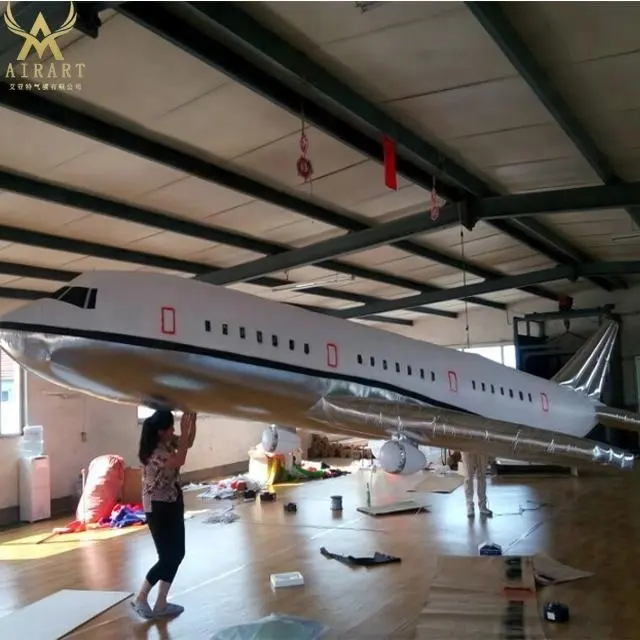7m long inflatable plane simulartion inflatable plane model