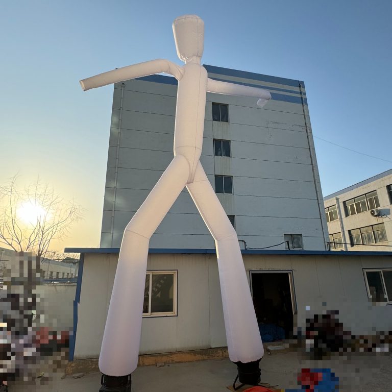 8m high inflatable white air dancer