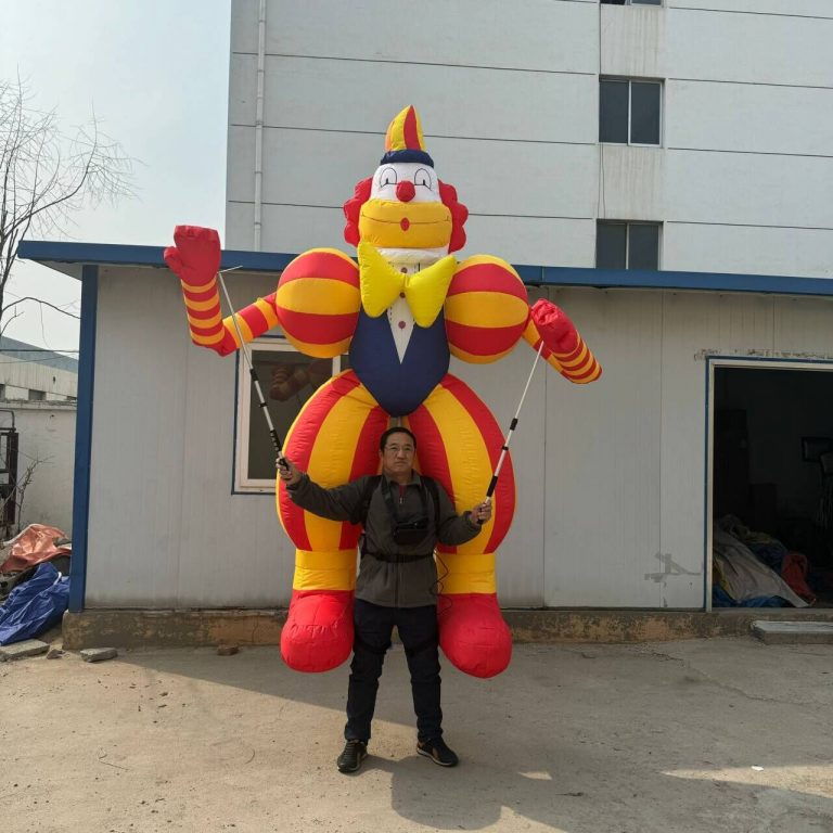 inflatable clown cartoon moving inflatable parde clown puppet