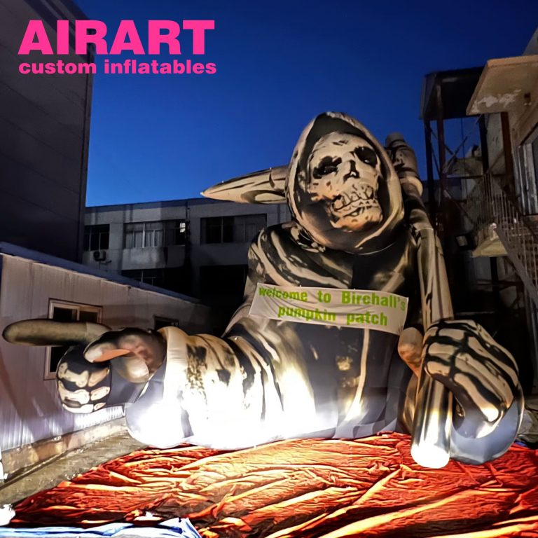 6m custom inflatable death devil cartoon for holiday decoration