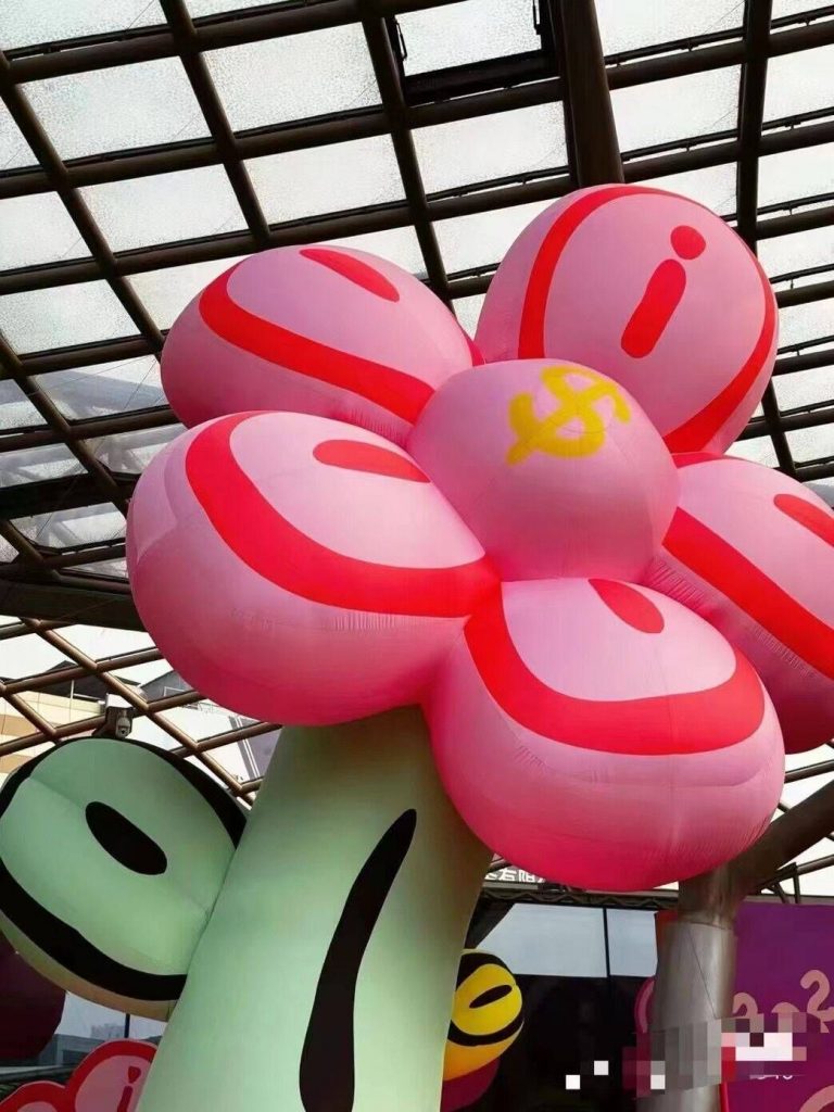 shopping mall decorative inflatable giant flowers