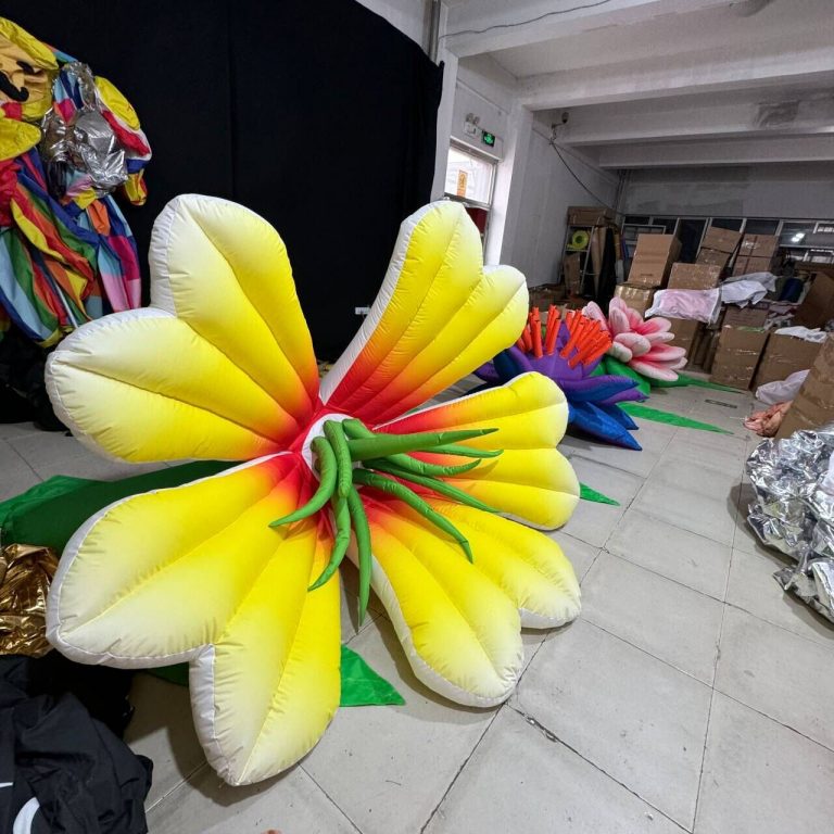 inflatable decor lily flowers for art event decoration