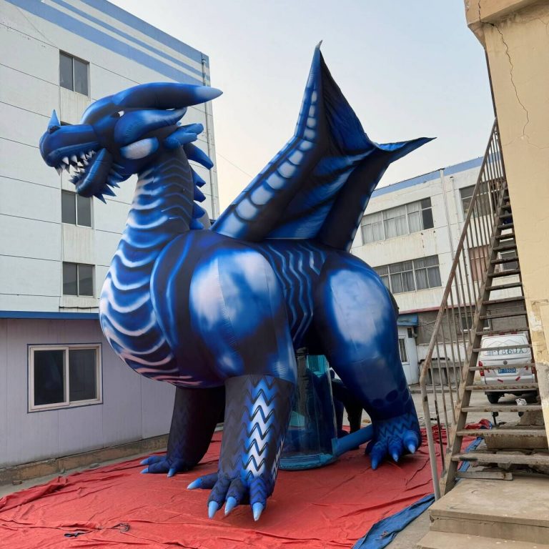 6m inflatable flying carton dragon for decoration