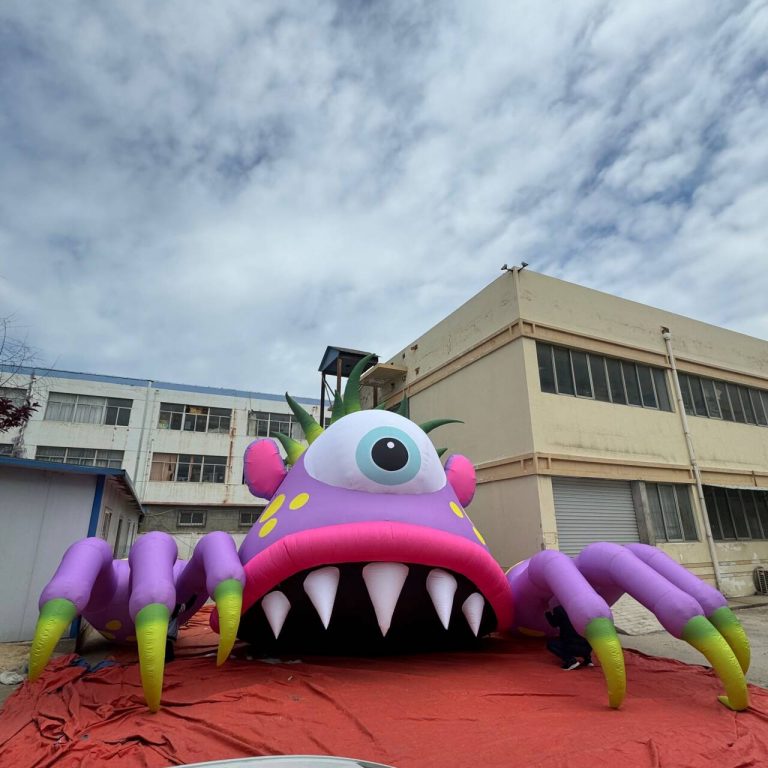 8m wide inflatable purple monster inflatable eye monster cartoons