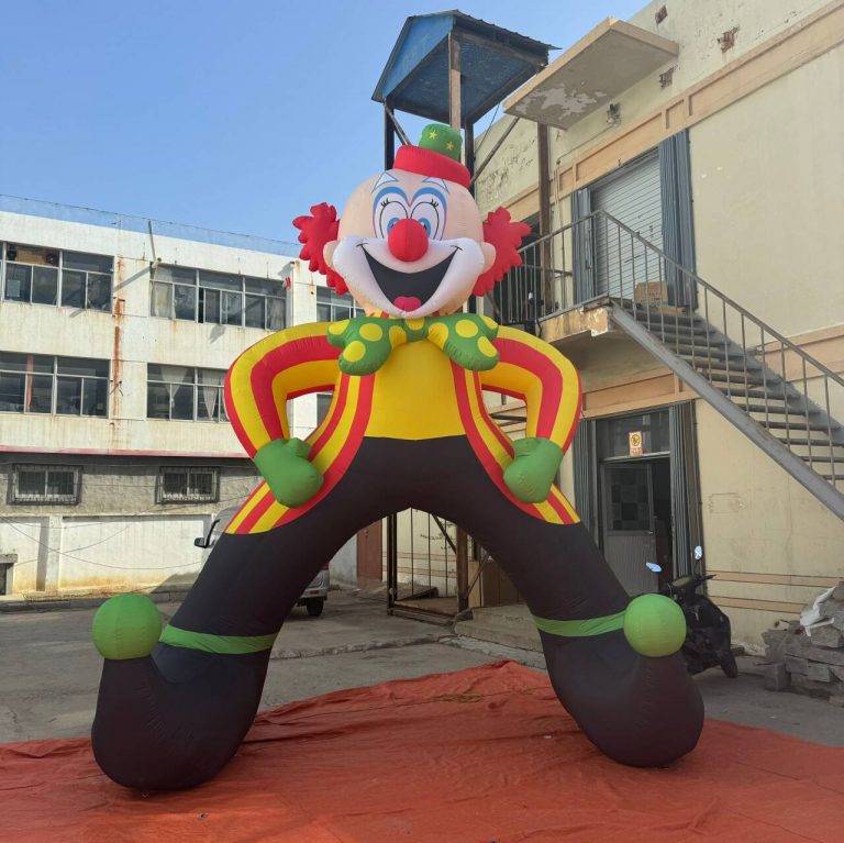 inflatable clown cartoon arch for event site decoration