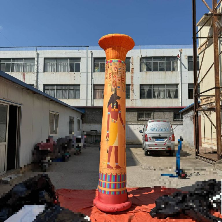 3.5m tall inflatable printing columns inflatable cone for event