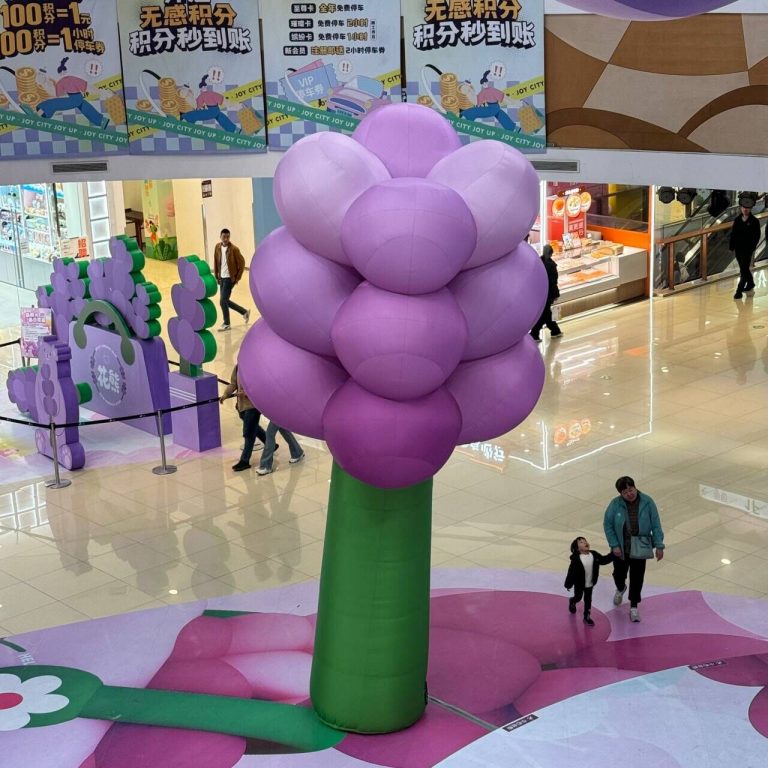 inflatable building decor with flower (1)