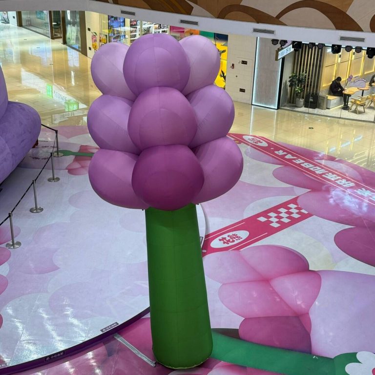inflatable building decor with flower (3)