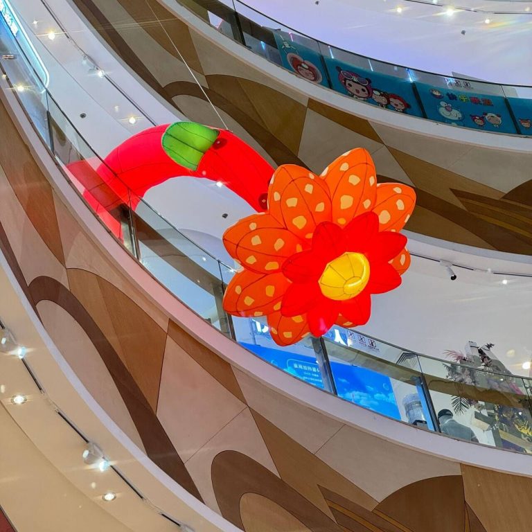 inflatable building decor with flower (6)