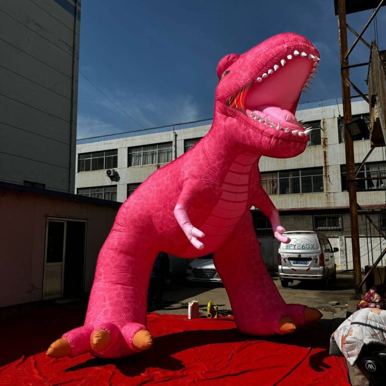 pink giant inflatable dinosare inflatable animal replicas