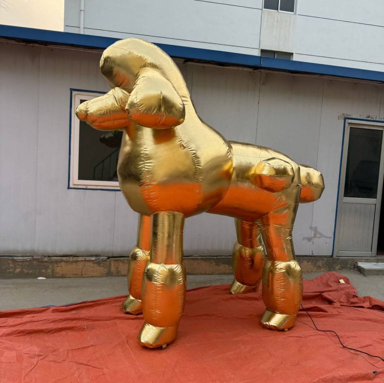 inflatable golden dog (2)