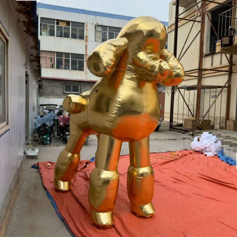 inflatable golden dog (4)