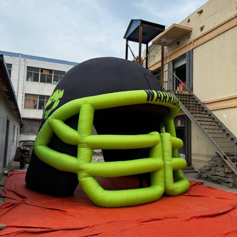 5m inflatable helmet tunnel for sports game