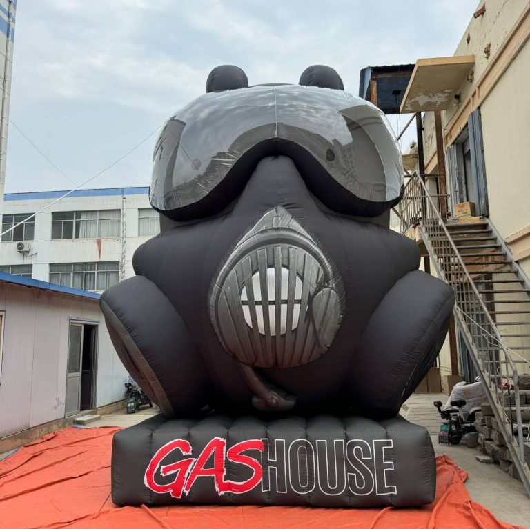 giant inflatable gas mask for advertising products