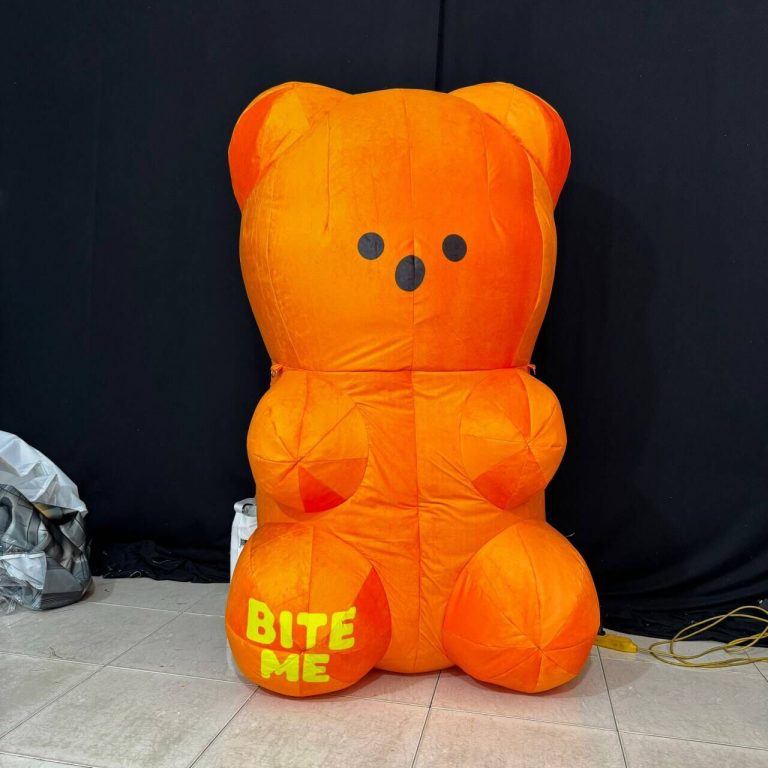 inflatable orange bear (1)