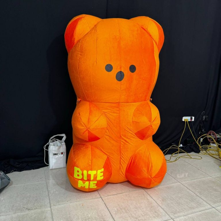 inflatable orange bear (2)