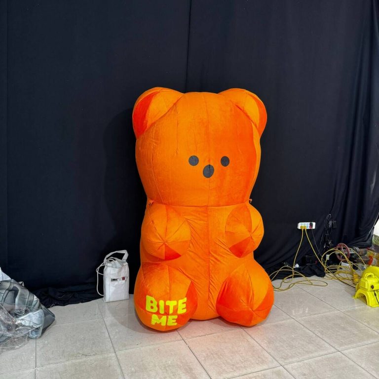 inflatable orange bear (4)