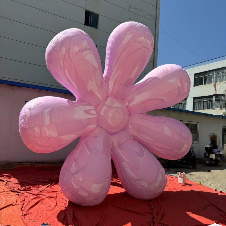 giant pink inflatable sun flowers inflatable flower for love event