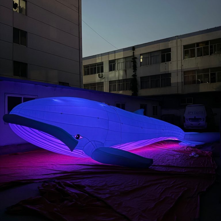 9m long inflatable whale inflatable marine animals model for event
