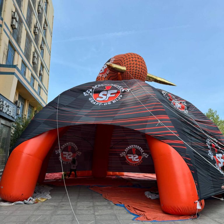 12m giant inflatable spider tent inflatable PVC tent with bull cartoon