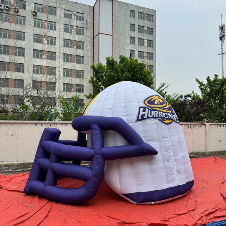 4m inflatable helmet tunnel inflatable sports tunnel for games