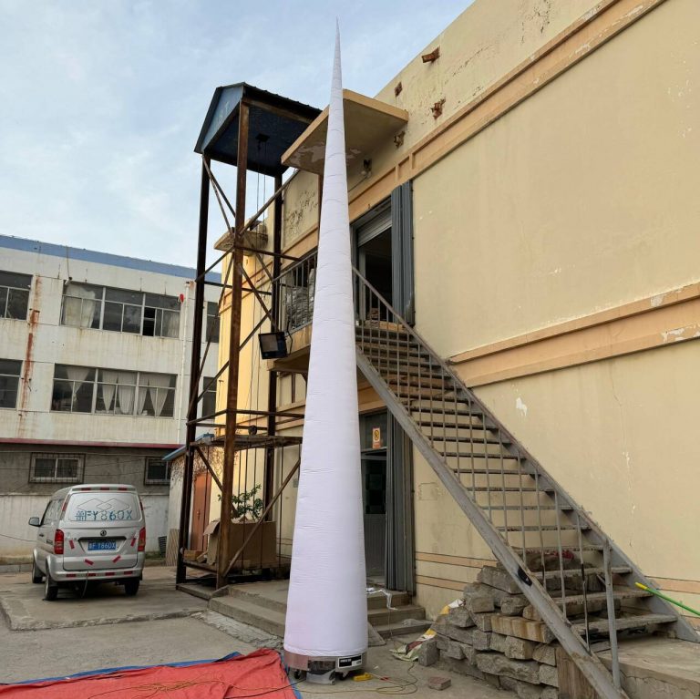 8m inflatable cones inflatable high lighting pillar for decoration