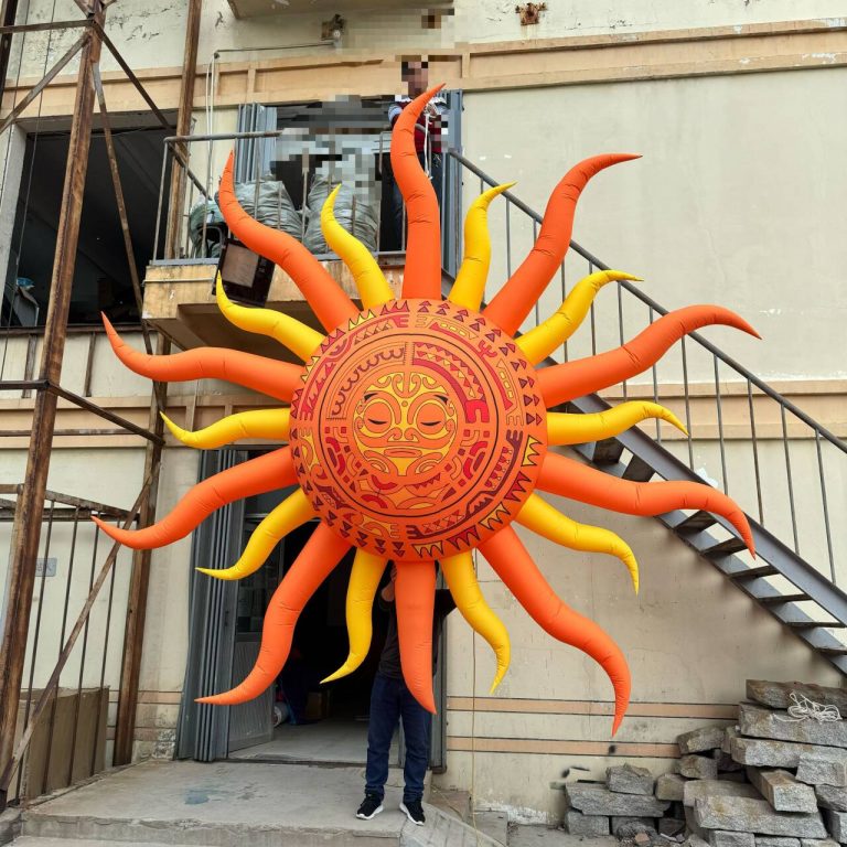 2m inflatable sun balloon custom inflatable festival decoration
