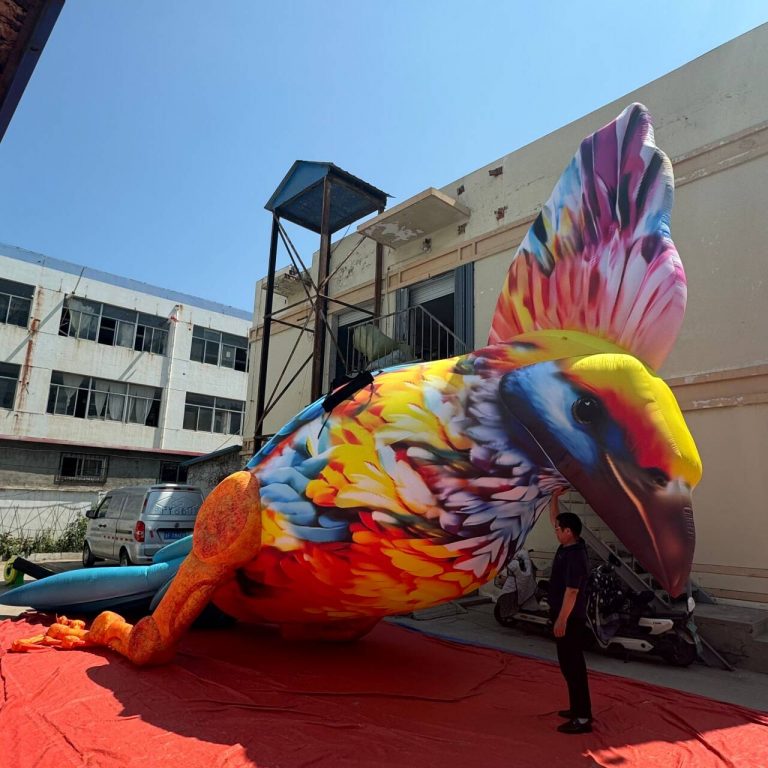 24m wide giant inflatable bird stage inflatable decoration for festival