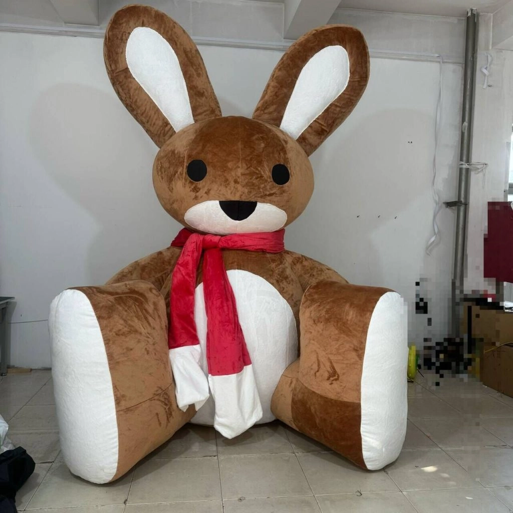 inflatable plush bunny