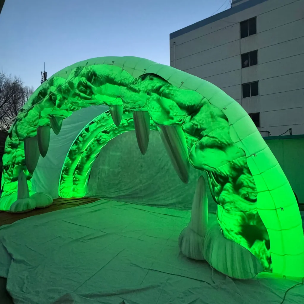 Inflatable domes and tents-2