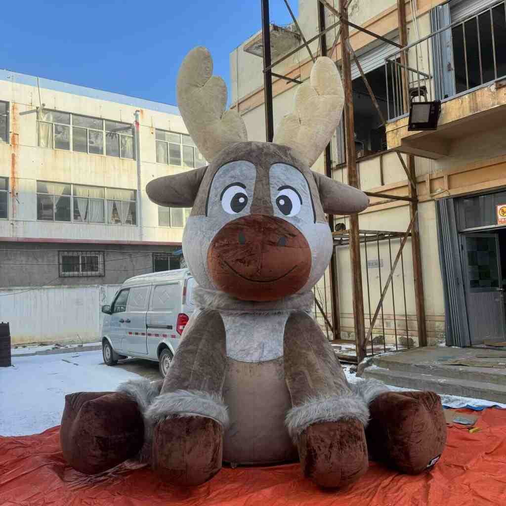 inflatable plush reindeer inflatable animal cartoons