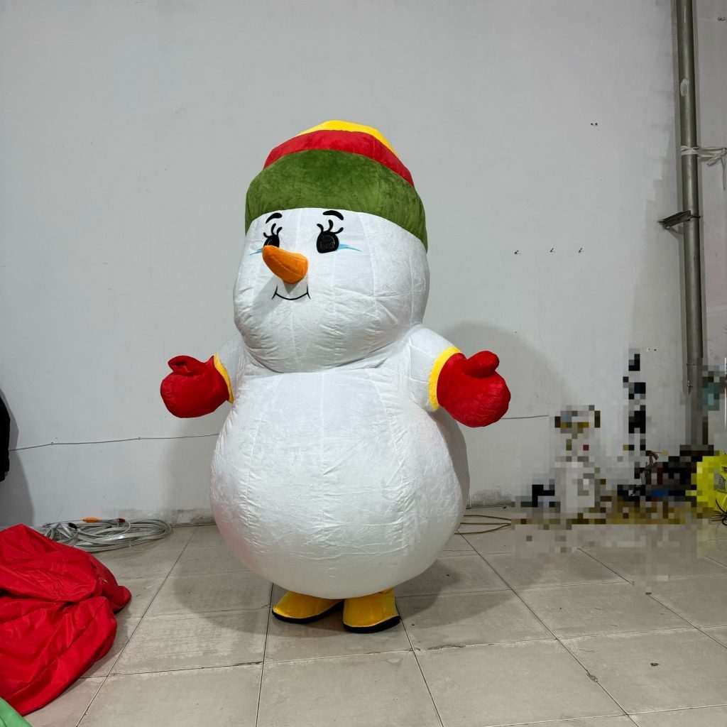 wearable inflatable snowman costume inflatable mascot costumes