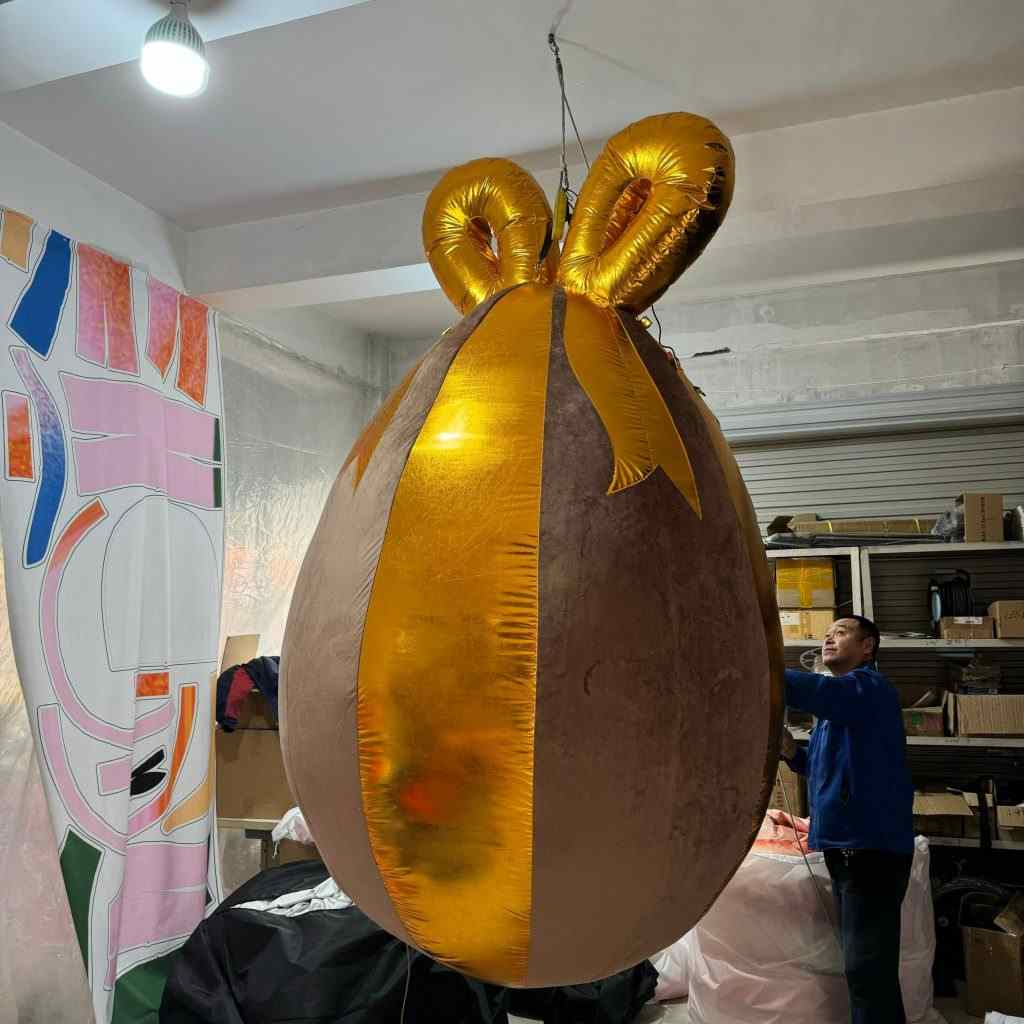 custom 3m inflatable golden eggs