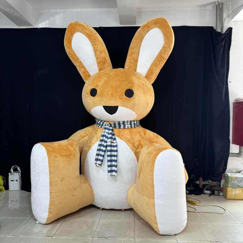 inflatable cartoon mascot rabbit Easter plush bunny