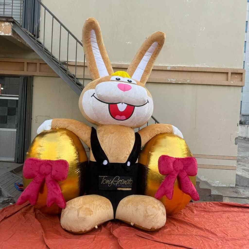 plush inflatable bunny inflatable easter rabbit inflatable eggs