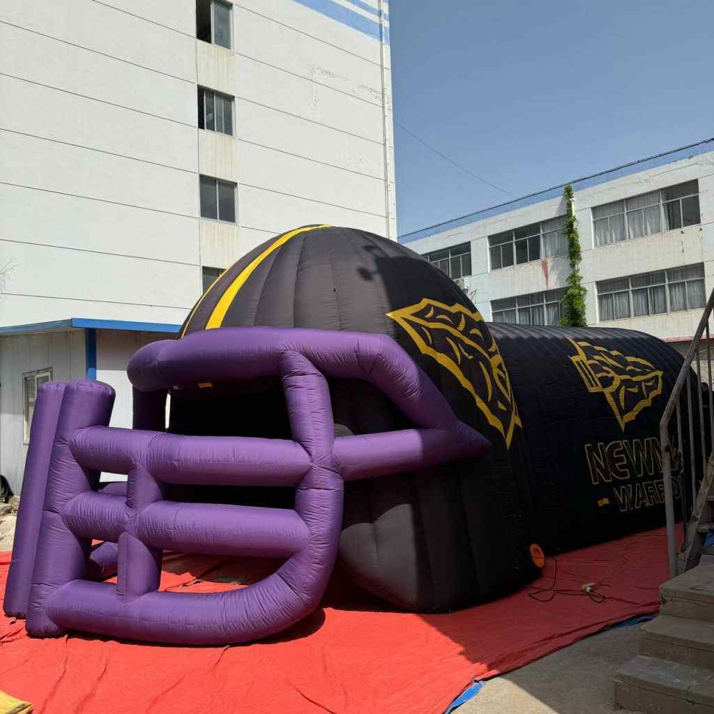 Sports game advertising inflatable tunnel entrance