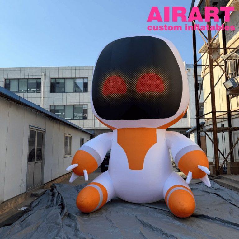 Robot Inflable Custom LED Lighted Inflatable AI Robot Mascot for Brand Promotion - AIRART