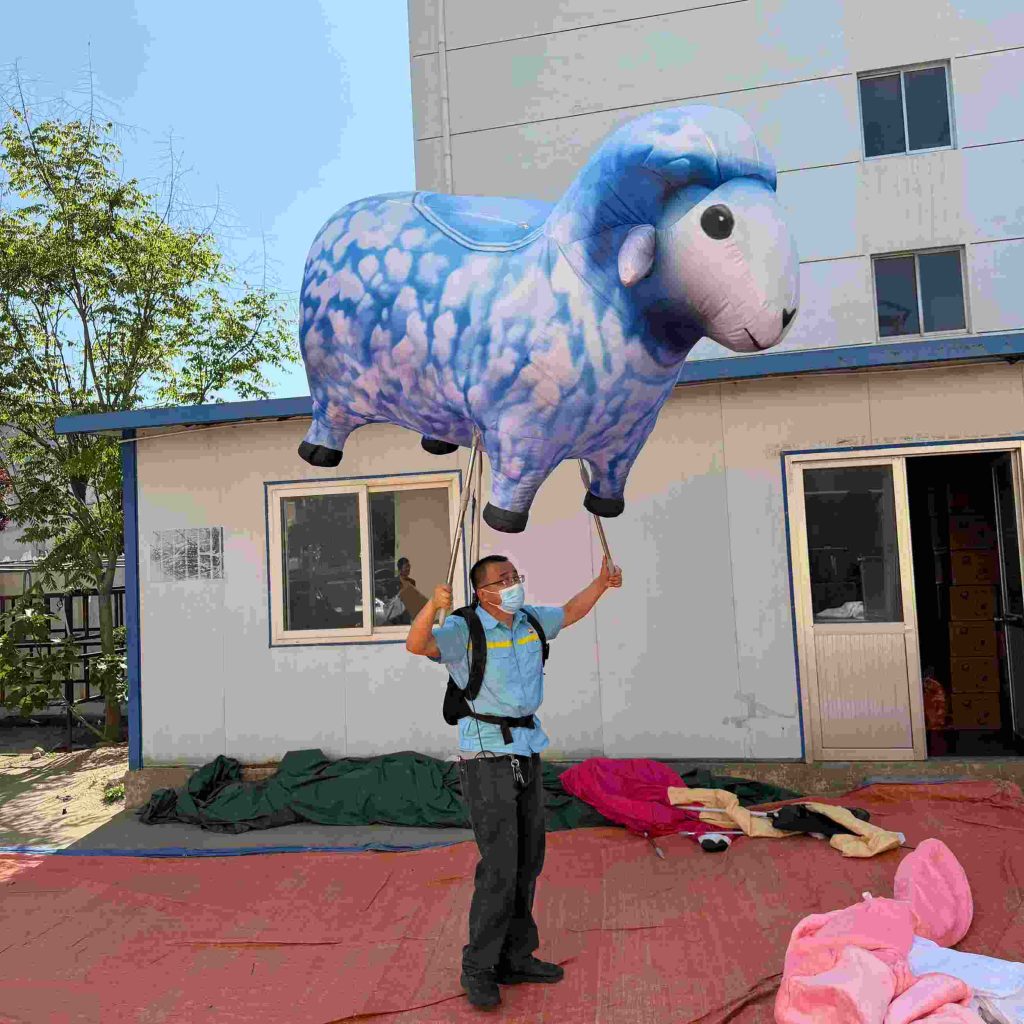 sheep puppet inflatable
