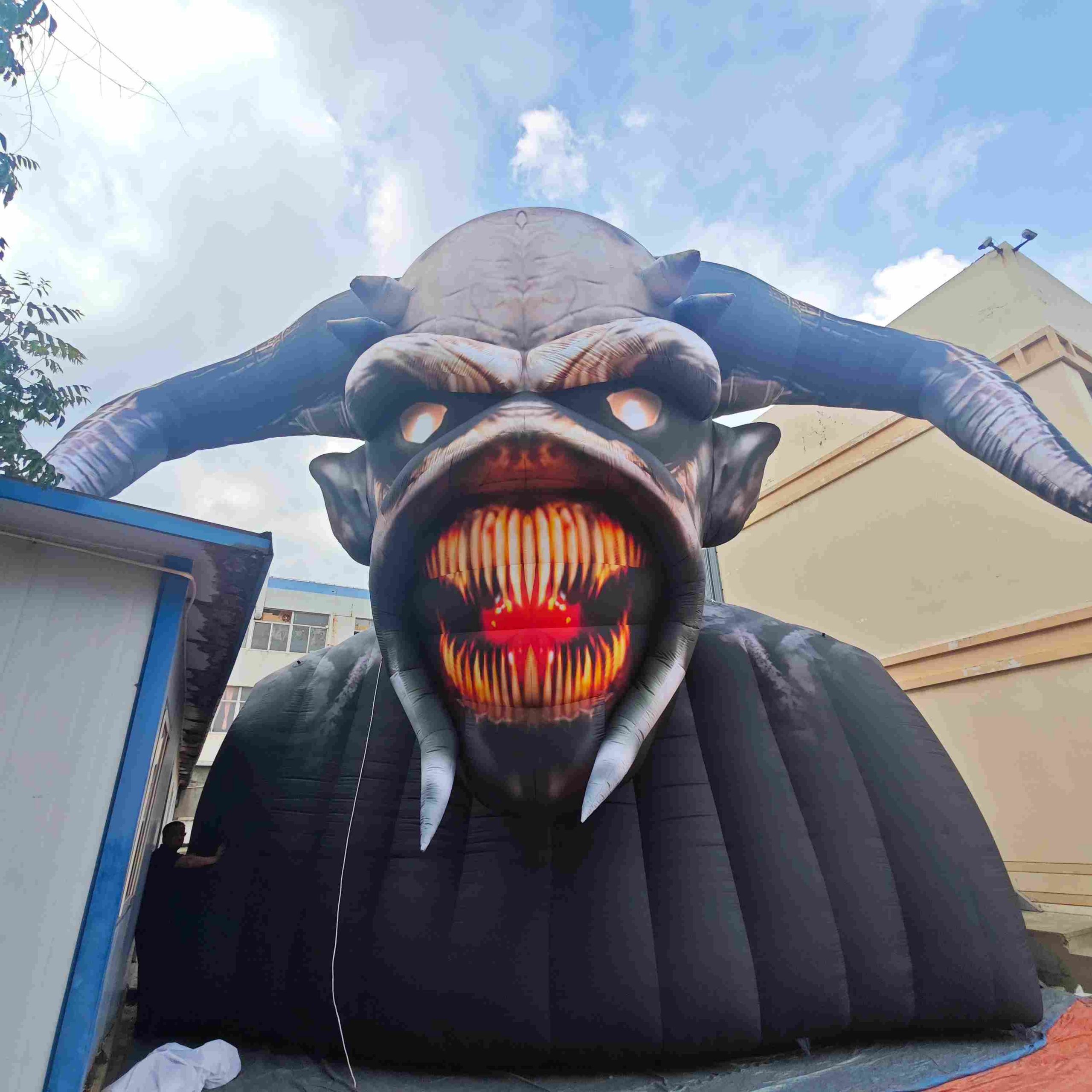 Go Beyond Jack-o'-Lanterns Build an Immersive Halloween Entrance with Inflatable Arches